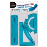 Set trusa geometrica, 3 elemente pentru scoala, Kidea, ZGF15CM3KA