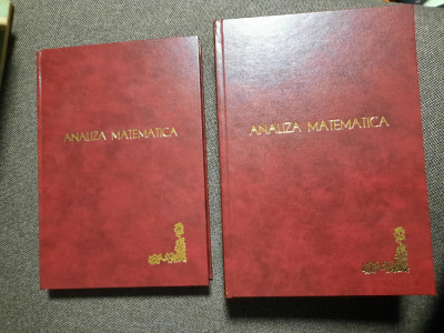 Manual de analiza matematica 2 VOLUME - M. Nicolescu/N. Dinculeanu/LEGATE DE LUX foto