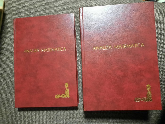 Manual de analiza matematica 2 VOLUME - M. Nicolescu/N. Dinculeanu/LEGATE DE LUX