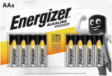 Set 8 Baterii Energizer Alcaline Power R6/AA 30502779