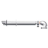 Kit admisie/evacuare gaze arse, coaxial, orizontal, pentru centrale in condensare Ariston D=60/100 mm