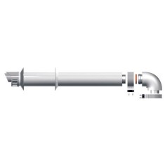 Kit admisie/evacuare gaze arse, coaxial, orizontal, pentru centrale in condensare Ariston D=60/100 mm