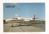 FA161 - Carte Postala - GERMANIA - Delta Air. Flugplatz Lowental. Swearinger Metro II DIASN, circulata 195