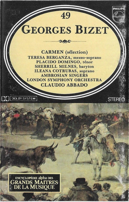 Caseta Georges Bizet &lrm;&ndash; Carmen (S&eacute;lection), originala