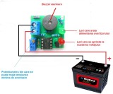 AVERTIZOR de tensiune scazuta ptr. BATERIE sau ACUMULATOR de 12V