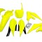 Set plastice Yamaha YZF 250 19- 22, YZF 450 18- 22 Yellow Flou UFO YAKIT321DFLU