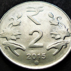 Moneda 2 RUPII - INDIA, anul 2015 * cod 2557