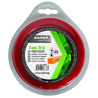 RAIDER Fir trimmer patrat 3mm, lungime 15m foto