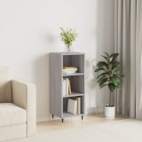 vidaXL Servantă, gri sonoma, 34,5x32,5x90 cm, lemn compozit