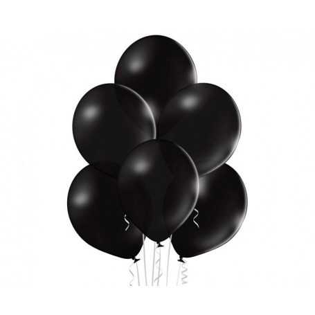 Set 100 baloane pastel negru 30 cm B105
