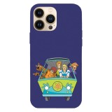 Husa compatibila cu Apple iPhone 15 Pro Max, Viceversa, model The mystery machine Scooby Doo , Silicon, TPU, Transparent, Carcasa