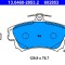 ATE 13.0460-2853.2 set placute frana,frana disc
