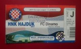 Bilet Fotbal Dinamo Bucuresti Romania HNK Hajduk Split Croatia