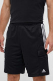 Adidas pantaloni scurți bărbați, culoarea negru IM2911