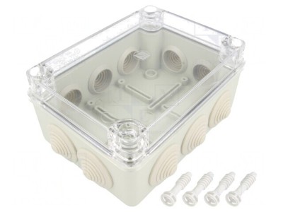 Cutie de Conexiuni IP65 Gri 110x150x70mm foto