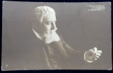 ACTORUL JEAN LIVESCU IN PIESA &#039; MOSTENITORII &#039; TEATRUL NATIONAL BUCURESTI , CARTE POSTALA ILUSTRATA , MONOCROMA , NECIRCULATA , DATATA 1915 , SEMNAT