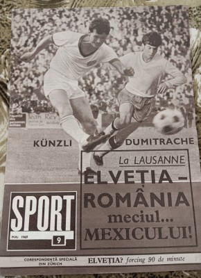 myh 110 - Revista SPORT - nr 9/mai 1969 - Crisul foto
