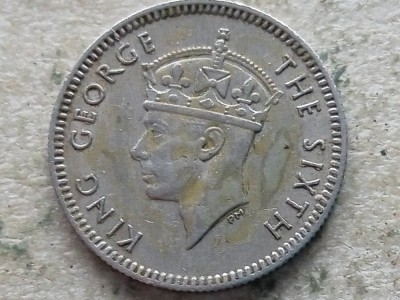 MALAYA-5 CENTS 1950 foto