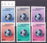 Rwanda 1966 sport fotbal MI 183-188 MNH