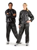 Cumpara ieftin Costum Sauna Slabit, Modelare, Unisex, XL/XXL, Bleumarin, Accelereaza Arderea Grasimilor, Anticelulitic