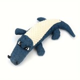 Jucarie crocodil pentru catei Ropet&reg;, 30cm, element sonor, material moale si rezistent, reduce stresul si plictiseala oferind relaxare cainelui tau, a