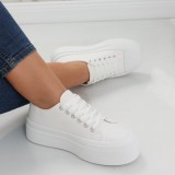 Cumpara ieftin Sneakers dama albi din textil Carrie, 37