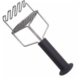 Zdrobitor de Cartofi din Otel Inoxidabil cu Maner Acoperit cu Cauciuc, cu Suprafata Dubla Handy KitchenServ