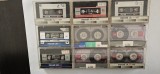 CASETA AUDIO MAXELL casete audio din generații diferite . LOT 9 BUCATI