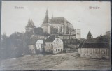 Carte postala, Cetatea Biertan, Transilvania, perioada interbelica