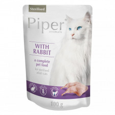 Piper Cat Sterilised hrană la plic cu carne de iepure 100 g