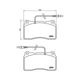 Placute frana Citroen C8 (Ea Eb) 06.02-, C8 Van (Ea Eb) 06.02-; Fiat Ulysse (179) 08.02-06.11; Lancia Phedra (179) 09.02-11.10; Peugeot 607 (9d 9u) 0, BREMBO