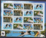 Gambia 2011 fauna WWF pasari MI 6499-6502 kleib. mare MNH, Nestampilat