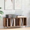 vidaXL Dulap Vinil Lemn Vechi 100x38x48cm, 6 rafturi, Maro - Comoda Discuri Interior