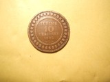 TUNISIA 10 CENTIMES 1892