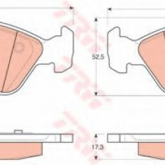 Set placute frana,frana disc OPEL ASTRA F Combi (51, 52) (1991 - 1998) TRW GDB1300