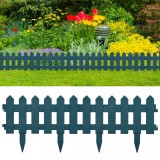 Cumpara ieftin Pachet 25 buc Bordura Gardulet Decorativ Plastic 10m pentru Gazon sau Strat de Flori, Verde, vidaXL