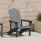 vidaXL Scaun Adirondack Gri deschis 74 x 82 x 92cm HDPE 42006624