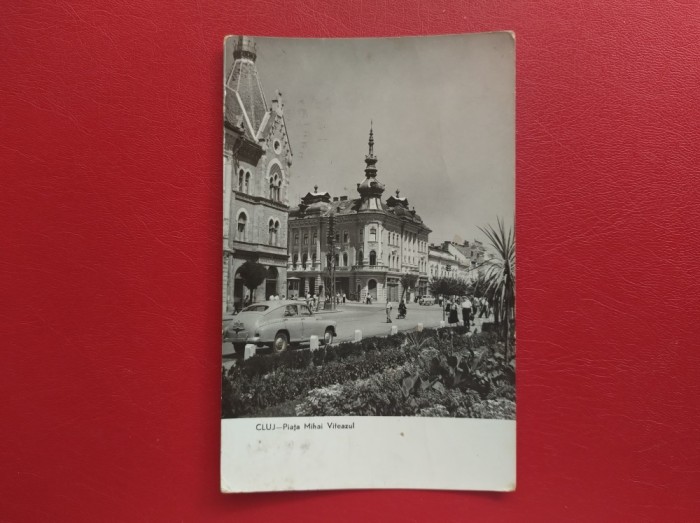 CARTE POSTALA - RPR - CLUJ - PIATA MIHAI VITEAZUL