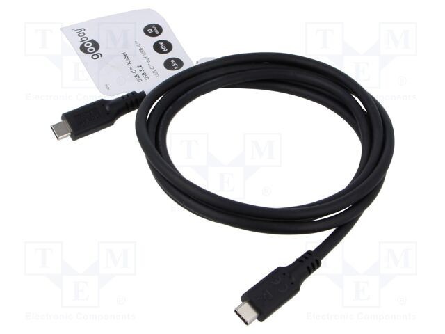 Cablu USB 3.2 USB C 1,5m Goobay negru 10Gbps