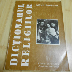 ALFRED BERTHOLET--DICTIONARUL RELIGIILOR