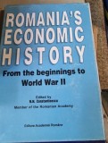 N. N. Constantinescu - Romania&#039;s Economic History. From the beginning to World War II