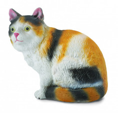 Figurina pisica Domestica pictata manual S Collecta foto