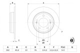 BOSCH 0 986 479 052 Disc frana