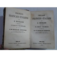 DIALOGHI FRANCESI - ITALIANI - C. MORAND - Milano, 1861