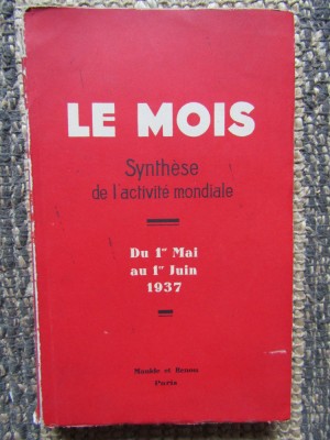 LE MOIS SYNTHESE DE L&amp;#039;ACTIVITE MONDIALE foto