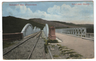 1948 - Pucioasa, podul peste Ialomita (jud. D&amp;acirc;mbovița) foto