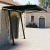 VidaXL Copertină retractabilă automat cu st&acirc;lpi, antracit, 3,5x2,5 m
