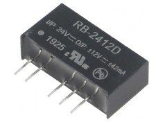Convertor DC/DC 1W 24V la 12V/-12V foto