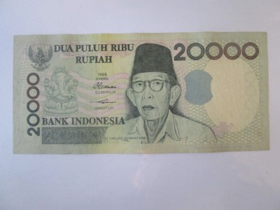 Indonezia 20000 Rupiah 1998 foto