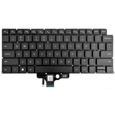Tastatura Laptop 2-in-1, Dell, Latitude 7340, 2DJVH, 02DJVH, iluminata, layout US foto